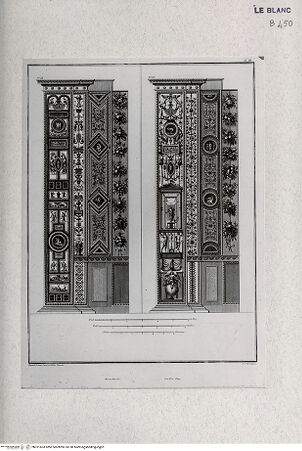 Vorderseite von Landesbildstelle Rheinland [http://creativecommons.org/publicdomain/mark/1.0/] Stichfolge nach den Arabesken der Loggien des VatikanBlatt III - , bh321603. Foto.