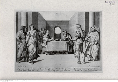 Vorderseite von Landesbildstelle Rheinland [http://creativecommons.org/publicdomain/mark/1.0/] Leben und Tod Johannes des Täufers, nach den Fresken im Chiostro dello Scalzo, FlorenzDas Gastmahl des Herodes - Blatt 8 - , bh321637. Foto.