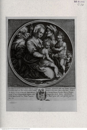 Vorderseite von Landesbildstelle Rheinland [http://creativecommons.org/publicdomain/mark/1.0/] Heilige Familie mit Elisabeth und Johannes - , bh321647. Foto.