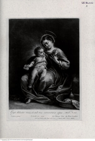 Vorderseite von Landesbildstelle Rheinland [http://creativecommons.org/publicdomain/mark/1.0/] Madonna mit Kind - , bh321653. Foto.