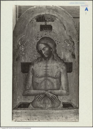 Vorderseite von National Gallery London [https://www.deutsche-digitale-bibliothek.de/content/lizenzen/rv-ez/] Der Schmerzensmann - , bh322229_recto. Foto.