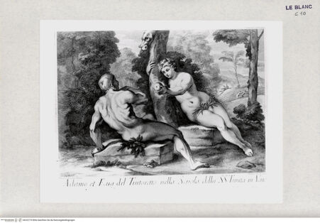 Vorderseite von Gabinetto Nazionale delle Stampe [http://creativecommons.org/publicdomain/mark/1.0/] Der Sündenfall - , bh322770. Foto.