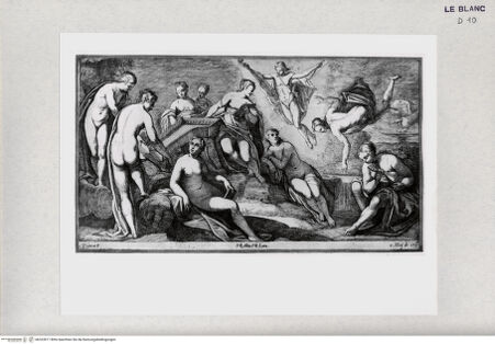 Vorderseite von Gabinetto Nazionale delle Stampe [http://creativecommons.org/publicdomain/mark/1.0/] Der Parnass (Apoll und die Musen) - , bh322817. Foto.