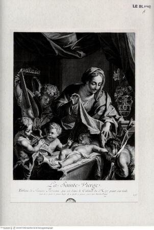 Vorderseite von Landesbildstelle Rheinland [http://creativecommons.org/publicdomain/mark/1.0/] Maria mit dem Kind, dem Johannesknaben und drei Engeln - , bh322872. Foto.