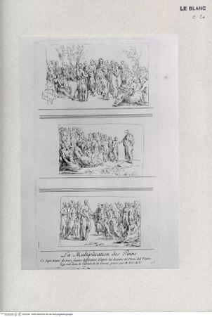 Vorderseite von Landesbildstelle Rheinland [http://creativecommons.org/publicdomain/mark/1.0/] Drei Studien zur "Wunderbaren Brotvermehrung" - , bh323411. Foto.