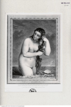 Vorderseite von Landesbildstelle Rheinland [http://creativecommons.org/publicdomain/mark/1.0/] Venus mit der Muschel - , bh323441. Foto.