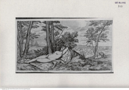 Vorderseite von Landesbildstelle Rheinland [http://creativecommons.org/publicdomain/mark/1.0/] Folge 'Opera selectiora ...'; 53 Blätter nach Werken Tizians und VeronesesDie schlafende Venus - , bh323478. Foto.