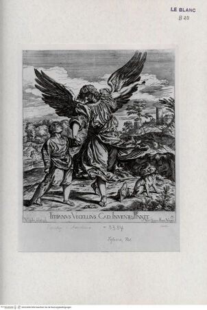 Vorderseite von Landesbildstelle Rheinland [http://creativecommons.org/publicdomain/mark/1.0/] Folge 'Opera selectiora ...'; 53 Blätter nach Werken Tizians und VeronesesTobias mit dem Engel - , bh323490. Foto.