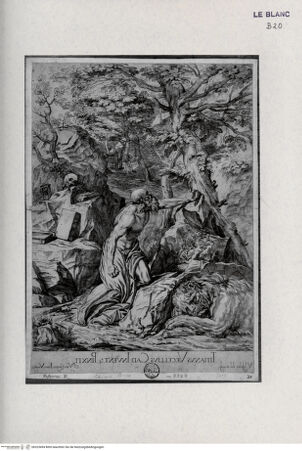 Vorderseite von Landesbildstelle Rheinland [http://creativecommons.org/publicdomain/mark/1.0/] Folge 'Opera selectiora ...'; 53 Blätter nach Werken Tizians und VeronesesHieronymus in der Wüste - , bh323494. Foto.