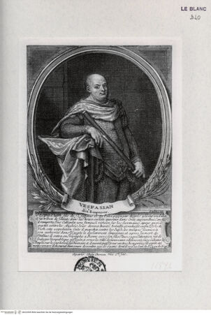 Vorderseite von Landesbildstelle Rheinland [http://creativecommons.org/publicdomain/mark/1.0/] Folge von 25 Blättern mit Bildnissen von Persönlichkeiten des antiken RomsVespasian (X.) - , bh323509. Foto.