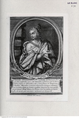 Vorderseite von Landesbildstelle Rheinland [http://creativecommons.org/publicdomain/mark/1.0/] Folge von 25 Blättern mit Bildnissen von Persönlichkeiten des antiken RomsStatilia Messalina, Frau Neros (VI.) - , bh323512. Foto.