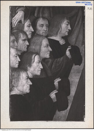 Vorderseite von National Gallery London [https://www.deutsche-digitale-bibliothek.de/content/lizenzen/rv-ez/] Mitglieder einer Bruderschaft - , bh323776_recto. Foto.