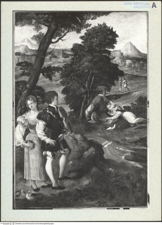 Vorderseite von National Gallery London [https://www.deutsche-digitale-bibliothek.de/content/lizenzen/rv-ez/] The Garden of Love - , bh323824_recto. Foto.