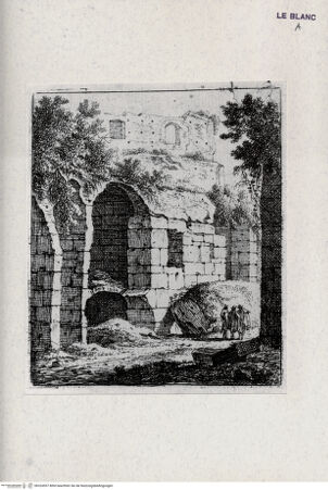Vorderseite von Landesbildstelle Rheinland [http://creativecommons.org/publicdomain/mark/1.0/] Ruinen im Kolosseum (aus der Folge von 8 Blatt "Alcune inventatione de Ruini et architectura") - , bh324557. Foto.