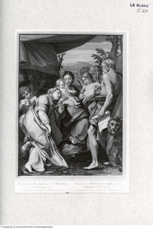 Vorderseite von Landesbildstelle Rheinland [http://creativecommons.org/publicdomain/mark/1.0/] Die Madonna mit den Heiligen Magdalena und Hieronymus - , bh324560. Foto.