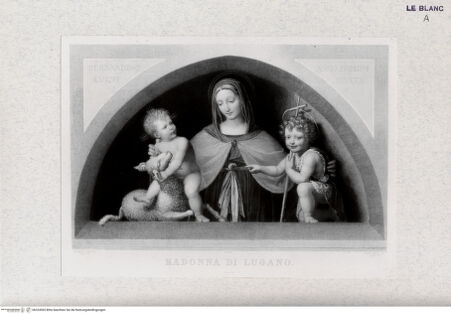 Vorderseite von Landesbildstelle Rheinland [http://creativecommons.org/publicdomain/mark/1.0/] Madonna di Lugano - , bh324565. Foto.