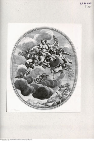 Vorderseite von Landesbildstelle Rheinland [http://creativecommons.org/publicdomain/mark/1.0/] Flora mit Putten, Blumen streuend - Allegorie des Frühlings - , bh324620. Foto.