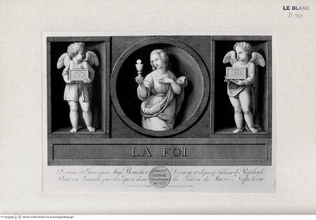 Vorderseite von Landesbildstelle Rheinland [http://creativecommons.org/publicdomain/mark/1.0/] Allegorien der drei theologischen Tugenden (Folge von 3 Blättern)Allegorie des Glaubens - , bh326672. Foto.