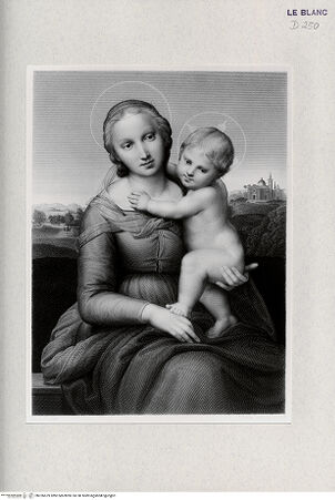 Vorderseite von Landesbildstelle Rheinland [http://creativecommons.org/publicdomain/mark/1.0/] Madonna Cowper-Panshanger - , bh326679. Foto.