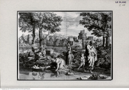 Vorderseite von Landesbildstelle Rheinland [http://creativecommons.org/publicdomain/mark/1.0/] Aussetzung des Mosesknaben - , bh326685. Foto.