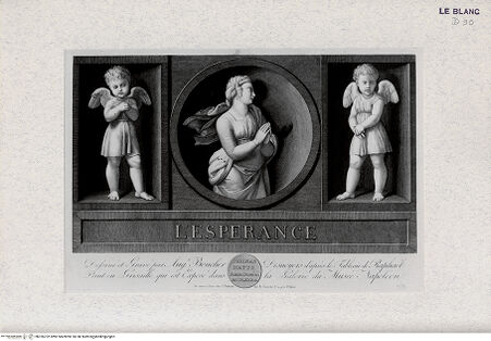 Vorderseite von Landesbildstelle Rheinland [http://creativecommons.org/publicdomain/mark/1.0/] Allegorien der drei theologischen Tugenden (Folge von 3 Blättern)Allegorie der Hoffnung - , bh326702. Foto.