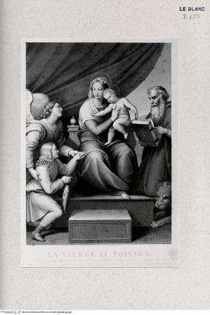 Vorderseite von Landesbildstelle Rheinland [http://creativecommons.org/publicdomain/mark/1.0/] Madonna mit dem Fisch - , bh326709. Foto.