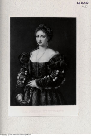 Vorderseite von Landesbildstelle Rheinland [http://creativecommons.org/publicdomain/mark/1.0/] La Bella di Tiziano - , bh326717. Foto.