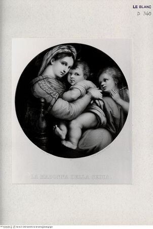 Vorderseite von Landesbildstelle Rheinland [http://creativecommons.org/publicdomain/mark/1.0/] La Madonna della Sedia - , bh326721. Foto.