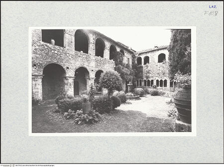 Vorderseite von National Gallery of Art, Washington [https://www.deutsche-digitale-bibliothek.de/content/lizenzen/rv-ez/] Badia di San SebastianoChiostro - Süd- und Westflügel, bh327632_recto. Foto: Hutzel, Max.