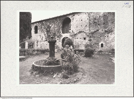 Vorderseite von National Gallery of Art, Washington [https://www.deutsche-digitale-bibliothek.de/content/lizenzen/rv-ez/] Badia di San SebastianoChiostro - Ostflügel, bh327634_recto. Foto: Hutzel, Max.