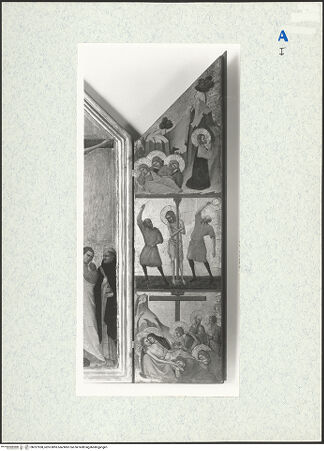 Vorderseite von Brooks Memorial Art Gallery [https://www.deutsche-digitale-bibliothek.de/content/lizenzen/rv-ez/] Kreuzigung Szenen der Passion und aus dem Leben Johannes des Täufers - Detail: rechter Seitenflügel, bh327958_recto. Foto.