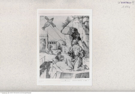 Vorderseite von  [http://creativecommons.org/publicdomain/mark/1.0/] Heiliger Franziskus mit den Stigmata - , bh328477. Foto.