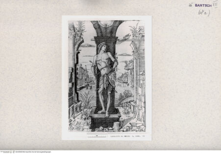 Vorderseite von  [http://creativecommons.org/publicdomain/mark/1.0/] Heiliger Sebastian - , bh328508. Foto.