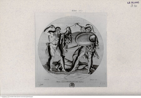 Vorderseite von Landesbildstelle Rheinland [http://creativecommons.org/publicdomain/mark/1.0/] 'Herculis Labores'Hercules kämpft mit Diomedes - , bh330010. Foto.