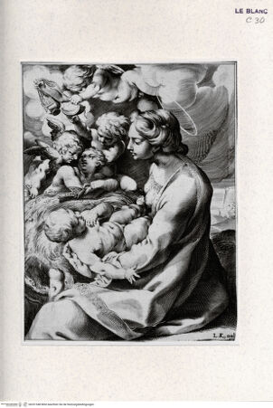 Vorderseite von Landesbildstelle Rheinland [http://creativecommons.org/publicdomain/mark/1.0/] Madonna mit dem Kind und Engeln - , bh331548. Foto.