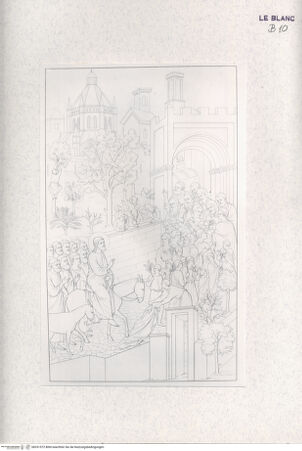 Vorderseite von Landesbildstelle Rheinland [http://creativecommons.org/publicdomain/mark/1.0/] Folge von 27 Blatt 'La Passione di Gesu Cristo nella Cattedrale di Siena'Blatt I - , bh331572. Foto.