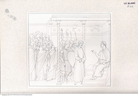 Vorderseite von Landesbildstelle Rheinland [http://creativecommons.org/publicdomain/mark/1.0/] Folge von 27 Blatt 'La Passione di Gesu Cristo nella Cattedrale di Siena'Blatt XV - , bh331578. Foto.