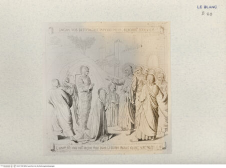 Vorderseite von Landesbildstelle Rheinland [http://creativecommons.org/publicdomain/mark/1.0/] 'Pitture di Fra Angelico da Fiesole'Die Erweckung des Lazarus (Bl. XIV) - , bh331590. Foto.