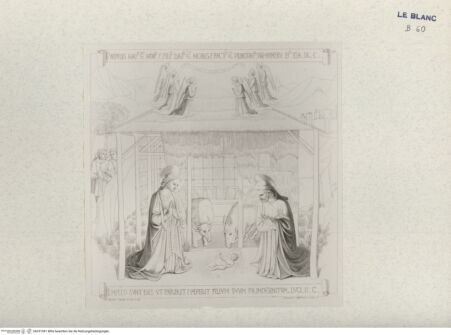 Vorderseite von Landesbildstelle Rheinland [http://creativecommons.org/publicdomain/mark/1.0/] 'Pitture di Fra Angelico da Fiesole'Christi Geburt (Bl. IV) - , bh331591. Foto.