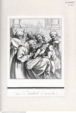 Vorderseite von Landesbildstelle Rheinland [http://creativecommons.org/publicdomain/mark/1.0/] Heilige Familie mit Sankt Franziskus (Cabinet Praun) - , bh331594. Foto.