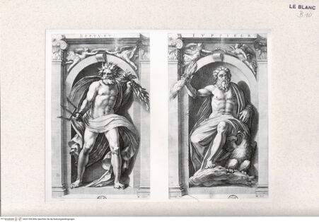 Vorderseite von Landesbildstelle Rheinland [http://creativecommons.org/publicdomain/mark/1.0/] Neptun und Jupiter (Blatt 2 und 1 aus einer Serie von 8 Blatt über die griechischen Gottheiten) - , bh331599. Foto.