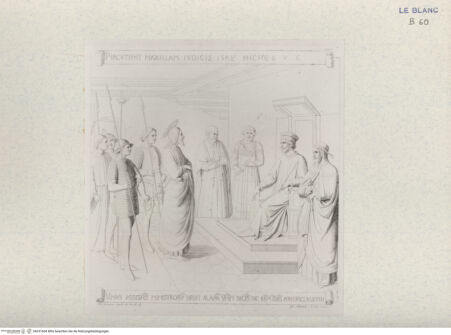 Vorderseite von Landesbildstelle Rheinland [http://creativecommons.org/publicdomain/mark/1.0/] 'Pitture di Fra Angelico da Fiesole'Jesus vor Pilatus (Bl. XXIV) - , bh331604. Foto.