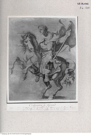 Vorderseite von Landesbildstelle Rheinland [http://creativecommons.org/publicdomain/mark/1.0/] Konstantin zu Pferde (aus der Schlacht an der Milvischen Brücke) - , bh331929. Foto.