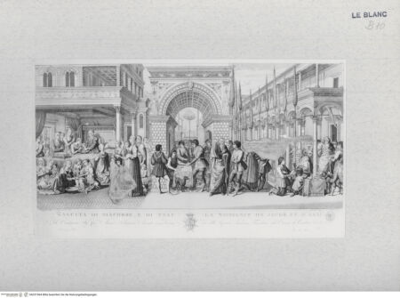 Vorderseite von Landesbildstelle Rheinland [http://creativecommons.org/publicdomain/mark/1.0/] Die Geburt Jakobs und Esaus - der Verkauf der Erstgeburt - der Segen Jakobs (Bl. XXIX aus 'Pitture a fresco del Campo Santo di Pisa ..') - , bh331964. Foto.