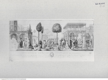 Vorderseite von Landesbildstelle Rheinland [http://creativecommons.org/publicdomain/mark/1.0/] Die Geschichte Josephs in mehreren Darst. (Bl. XXXII aus 'Pitture a fresco del Campo Santo di Pisa ..') - , bh331982. Foto.