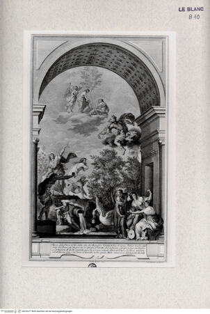 Vorderseite von Landesbildstelle Rheinland [http://creativecommons.org/publicdomain/mark/1.0/] Allegorie: Die Parze durchschneidet den Lebensfaden Lorenzo il Magnificos (Villa di Poggio Imperiale)-Blatt X aus der Folge von 26 Blatt 'Pitture del Salone Imperiale.. Firenze.. - , bh332017. Foto.