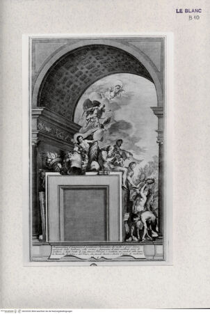 Vorderseite von Landesbildstelle Rheinland [http://creativecommons.org/publicdomain/mark/1.0/] Allegorie: Lorenzo il Magnifico als Bewahrer der Kunst (Villa di Poggio Imperiale)-Blatt I aus der Folge von 26 Batt 'Pitture del Salone Imperiale.. Firenze..' - , bh332032. Foto.