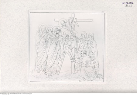 Vorderseite von Landesbildstelle Rheinland [http://creativecommons.org/publicdomain/mark/1.0/] Folge von 27 Blatt 'La Passione di Gesu Cristo nella Cattedrale di Siena'Blatt XXI - , bh332036. Foto.