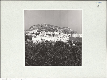Vorderseite von Bibliotheca Hertziana [https://www.deutsche-digitale-bibliothek.de/content/lizenzen/rv-fz/] Blick auf die Punta di Monte Vico, bh333319_recto. Foto: Lehmann-Brockhaus, Otto.