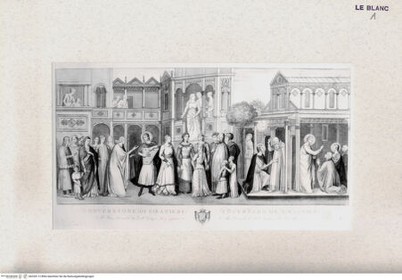 Vorderseite von Landesbildstelle Rheinland [http://creativecommons.org/publicdomain/mark/1.0/] Die Bekehrung des Hl. Rainer (Bl. VI aus 'Pitture a fresco del Campo Santo di Pisa..') - , bh334112. Foto.